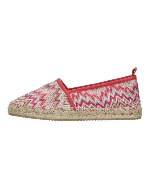 Missoni Schoenen ,Veelkleurig ,Platte Schoenen Multi Kleur in het Pink
