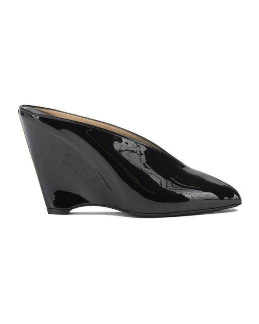 Ferragamo Black Wedges