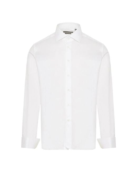 Corneliani White Formal Shirts for men