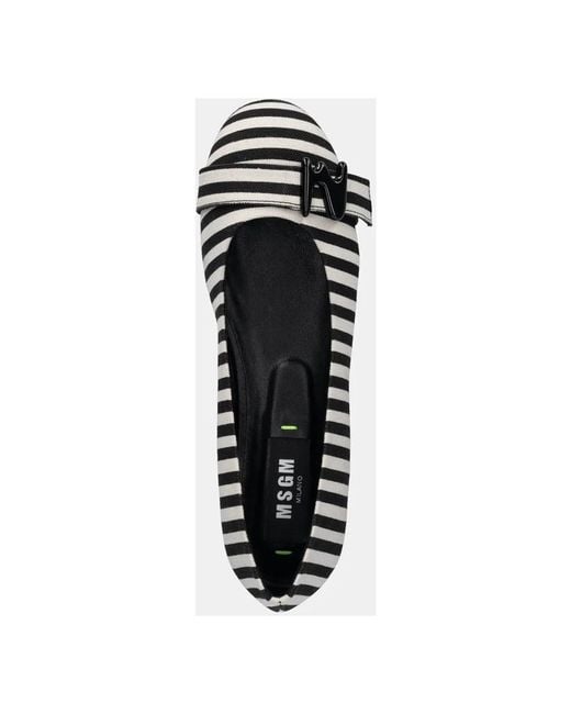 MSGM Black Ballerinas