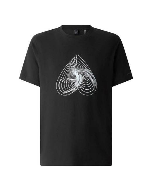 Moose Knuckles Tops ,Zwart ,Eclipso Tee in het Black voor heren