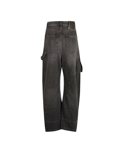Sportmax Gray Loose-Fit Jeans