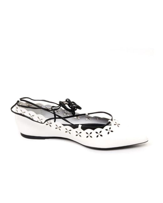 Michael Kors White Ballerina Shoes