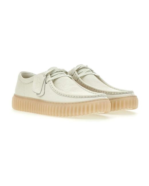 Clarks Natural Laced Shoes for men
