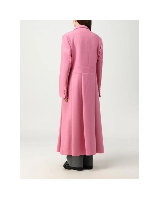 Vivetta Jassen ,Roze ,Wol Flared Roze Wollen Jas Vrouw in het Pink