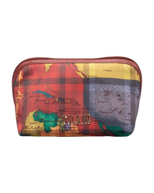 Alviero Martini 1A Classe Kleine Beauty Case in het Red