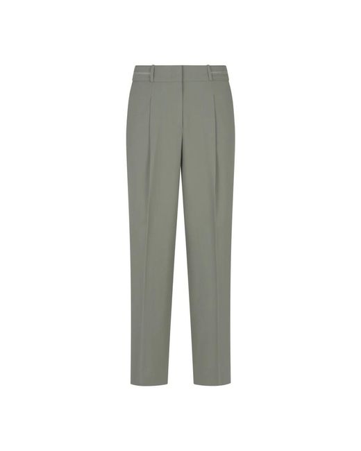 Peserico Gray Slim-Fit Trousers
