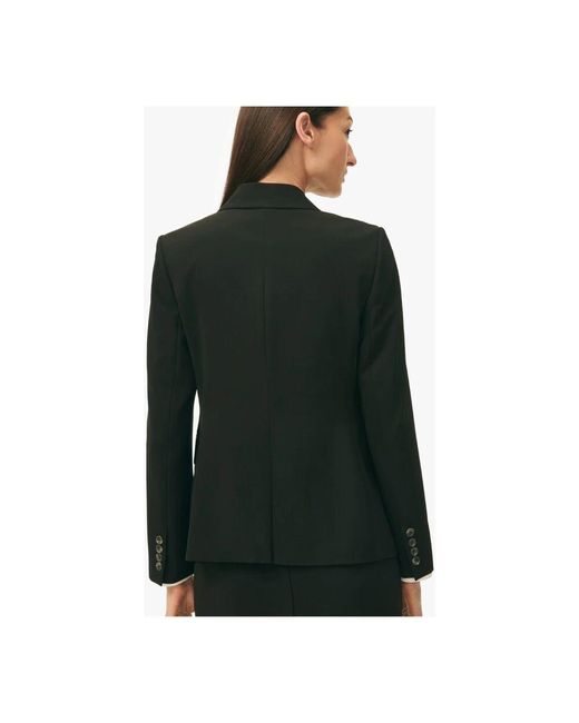Chaqueta De Traje De Crepé Con Botón Brooks Brothers de color Black