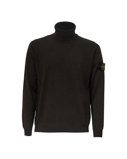 Stone Island Black Turtlenecks for men