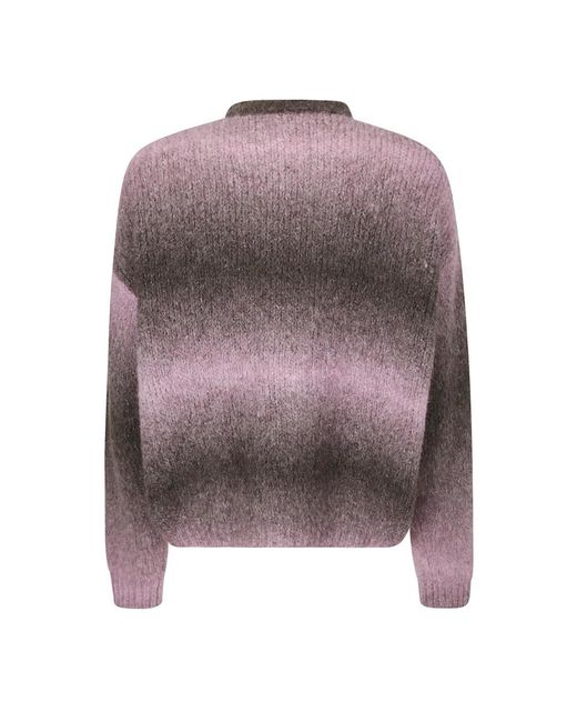 DIESEL Purple Round-Neck Knitwear for men