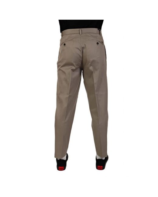 Emporio Armani Gray Slim-Fit Trousers for men