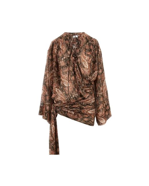 ANDAMANE Brown Short Dresses