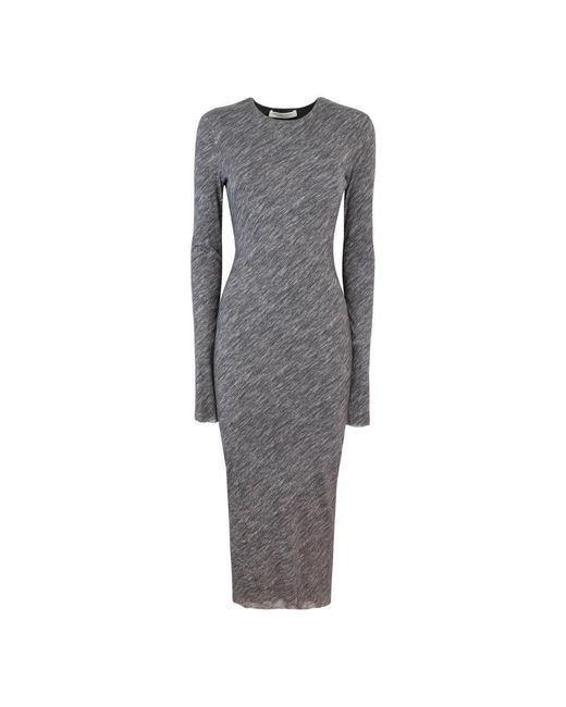 Philosophy Di Lorenzo Serafini Gray Midi Dresses