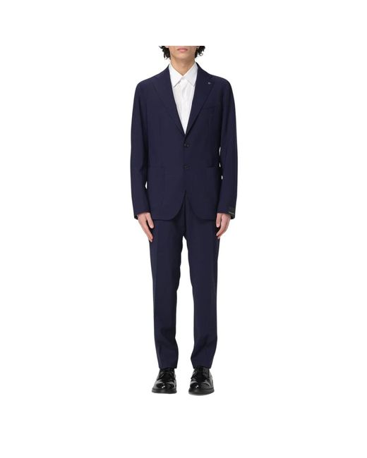 Tagliatore Blue Single Breasted Suits for men