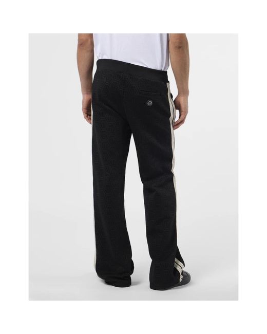 Philipp Plein Black Sweatpants for men