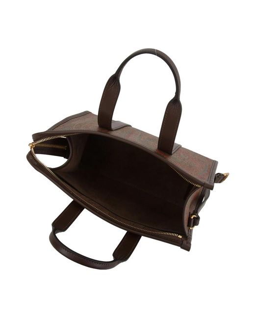 Etro Brown Shopping Bags