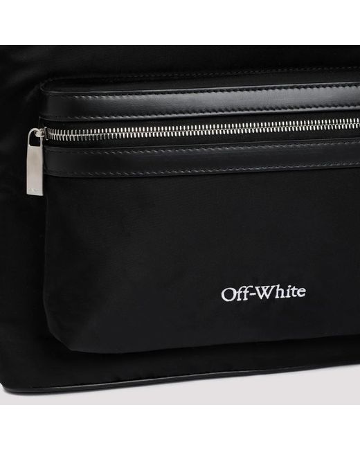 Off-White c/o Virgil Abloh Core round nylon rucksack in Black für Herren