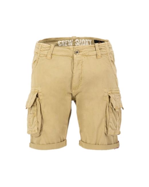 Alpha Industries Natural Casual Shorts for men