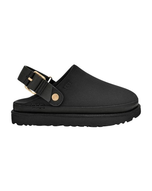 Ugg Schoenen ,Zwart ,Leer Goldenstar Villa Clog in het Black
