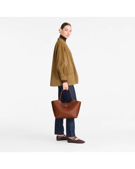 Longchamp Tote Bags in het Brown