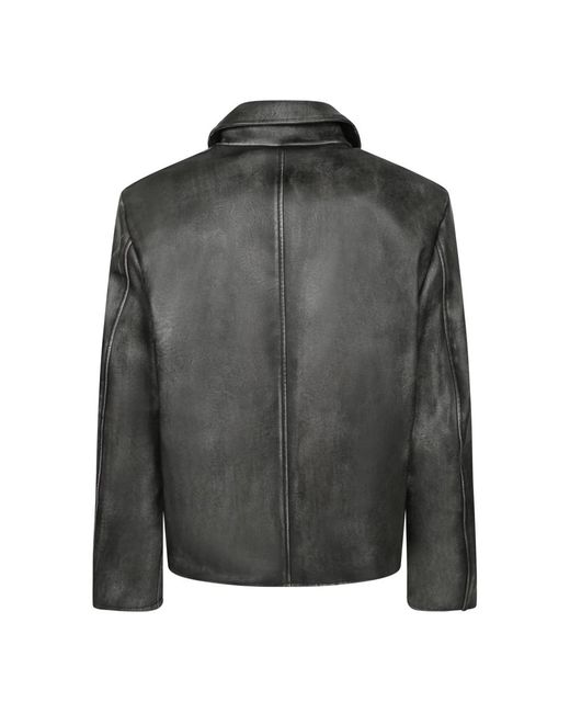 Leather Jackets DIESEL de hombre de color Gray