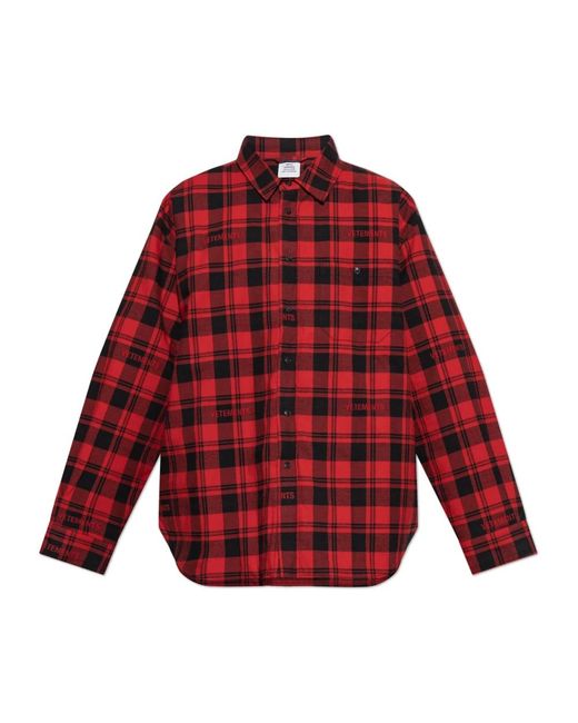 Casual Shirts di Vetements in Red da Uomo