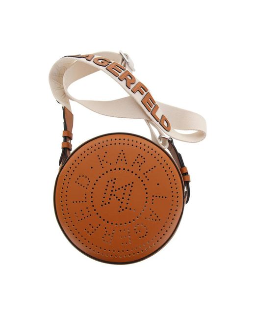 Karl Lagerfeld Brown Cross Body Bags