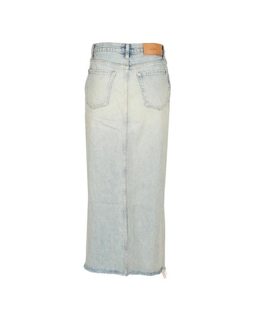 7 For All Mankind Gray Denim Skirts