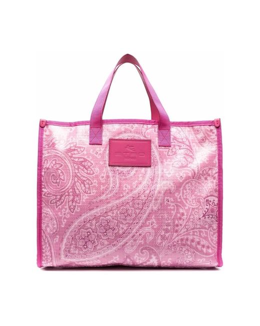 Etro Pink Tote Bags