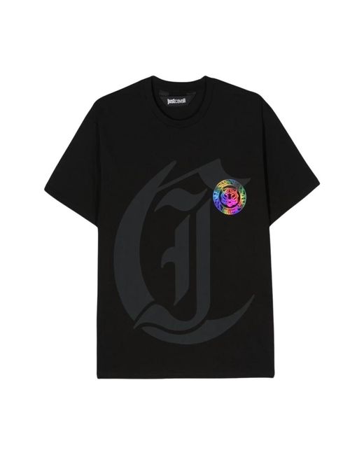 T-shirt & polo nere per di Just Cavalli in Black da Uomo