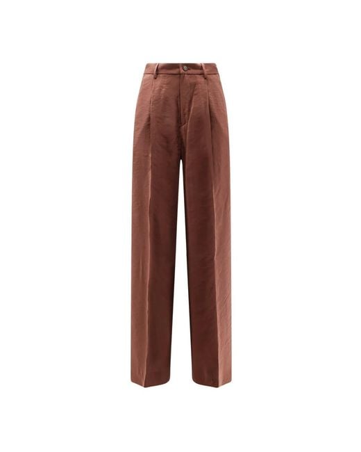 Hevò Brown Wide Trousers