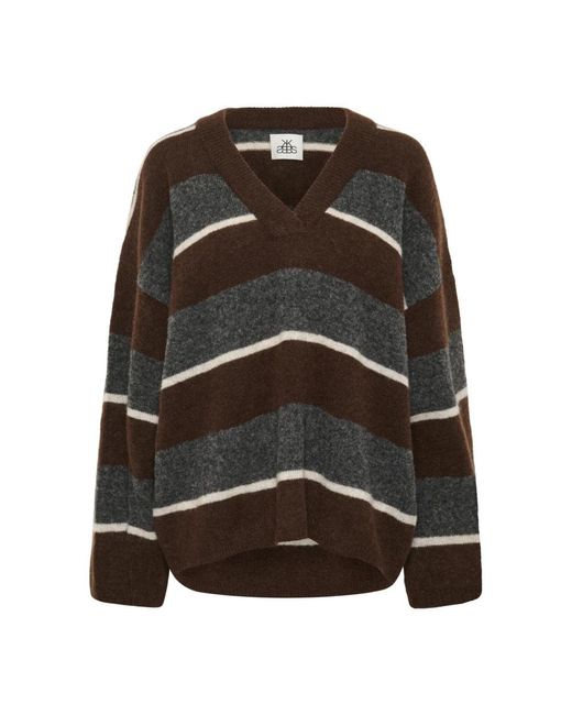 Karen By Simonsen Black V-Neck Knitwear