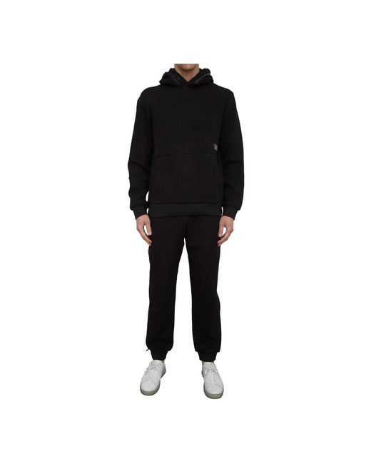 EA7 Broeken ,Zwart ,Katoen Zwarte Broek Stijlvol En Trendy in het Black voor heren