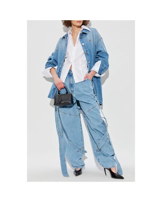 The Attico Blue Loose Fit Jeans