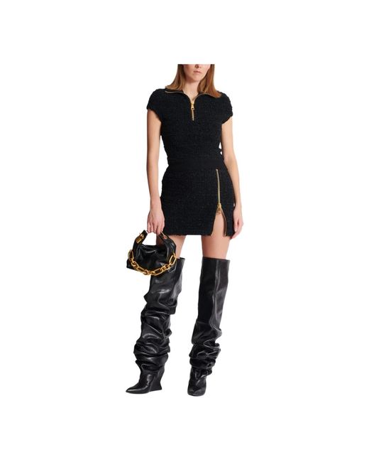 Balmain Black Short Skirts