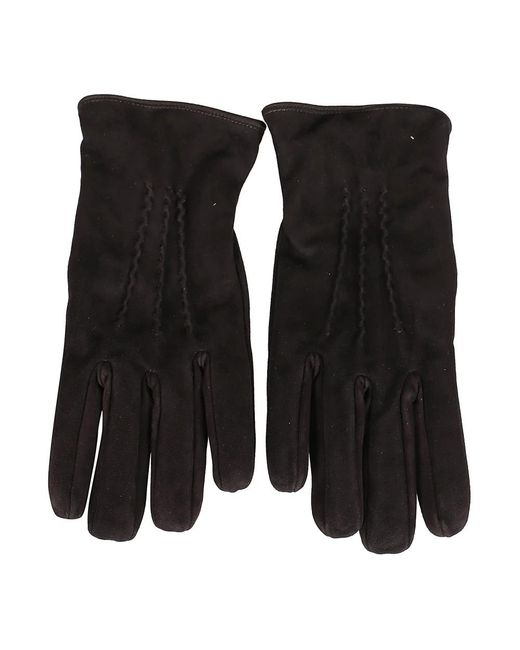 Lardini Black Gloves for men