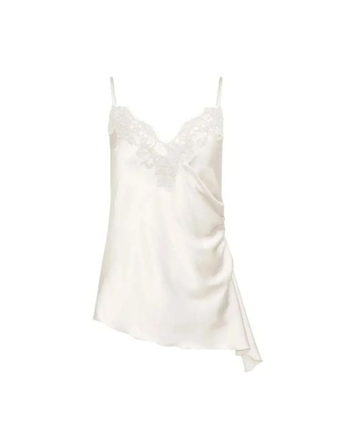Ermanno Scervino White Sleeveless Tops