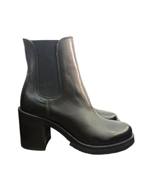 Alberto Fasciani Black Heeled Boots