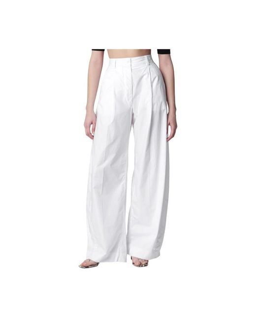 Thelatest White Wide Trousers