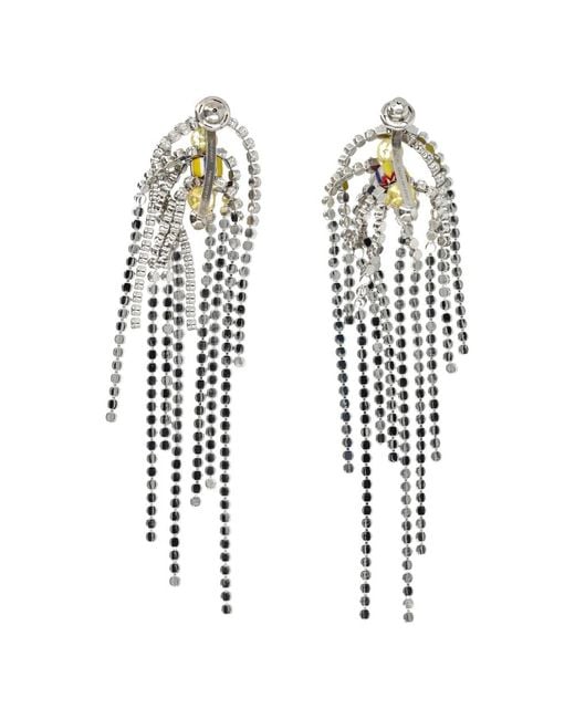 Dries Van Noten White Earrings
