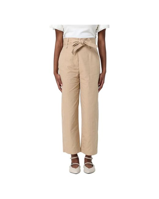 Twinset Natural Straight Trousers