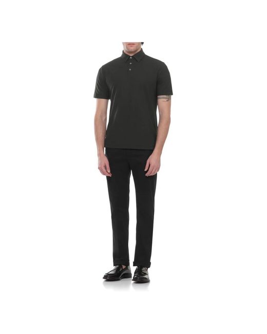 Zanone Green Polo Shirts for men