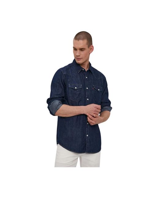 Levi's Casual Hemden in het Blue voor heren