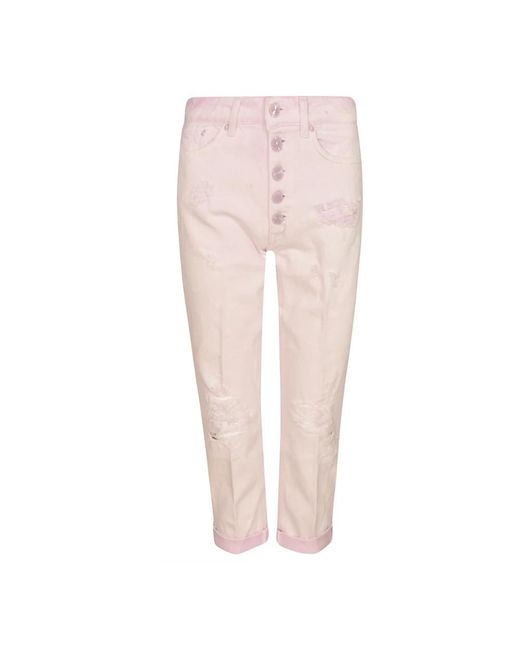 Pantalones elegantes Dondup de color Pink