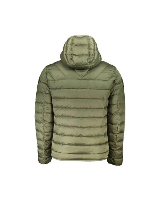 Napapijri Grüne Polyamid Herrenjacke in Green für Herren
