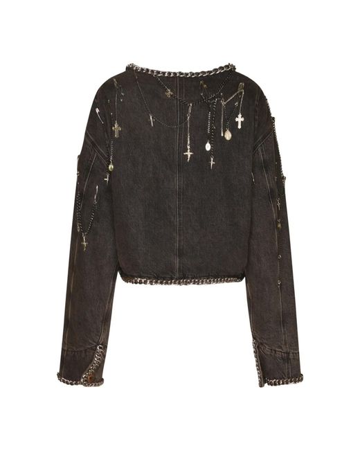 R13 Wd063 Denim Jacket in het Black