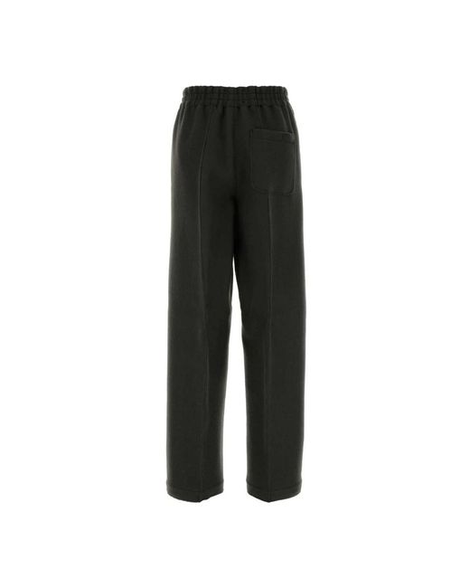 AMI Elastische Broek in het Black