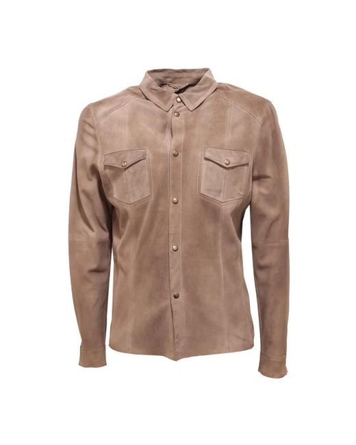 Gimo's Brown Casual Shirts for men