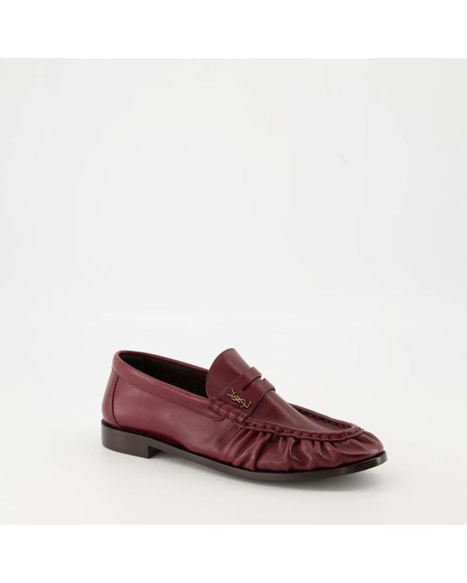 Saint Laurent Red Loafers