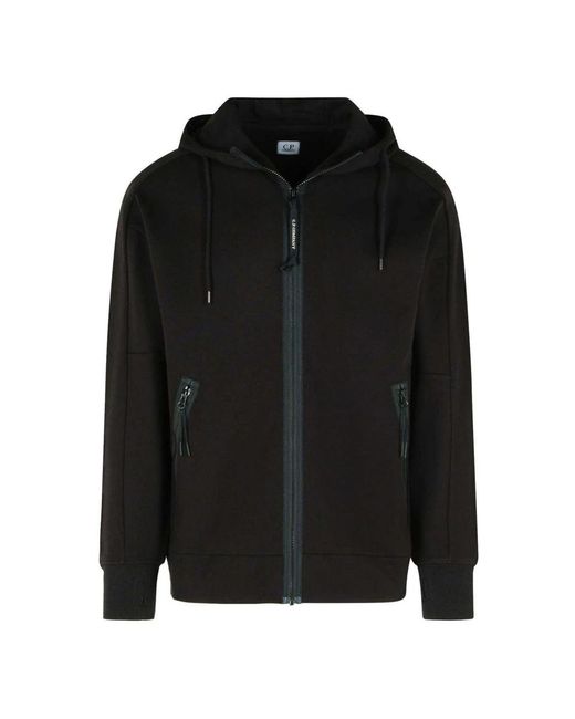 C P Company Black Zip-Throughs for men